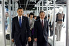 President Barack Obama walks with Chinese Premier Wen Jiabao