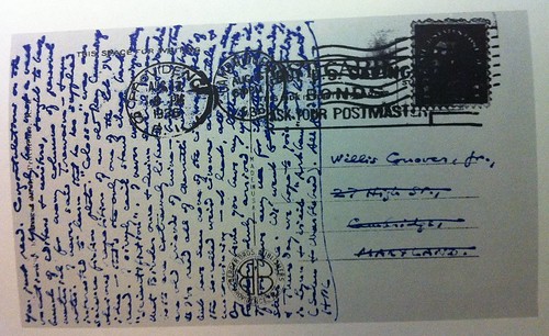 Lovecraft handwritten postcard