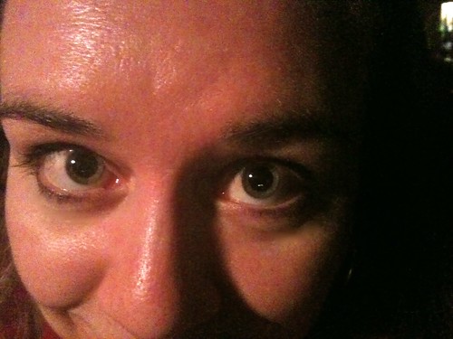 dilated pupils