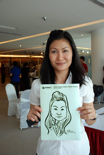 Caricature live sketching for Sime Darby Select Open House Day 2 - 10