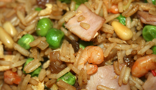 36 - Gebratener Reis mit Shrimps - CloseUp