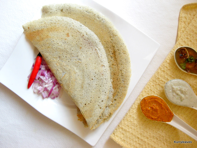 sprouted green gram dosa