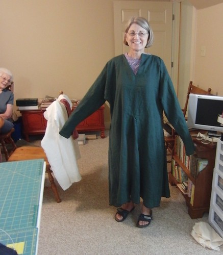 Medieval Man's Tunic (modeled by my mother)