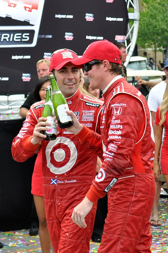Winner's toast, Honda Indy Toronto 2011