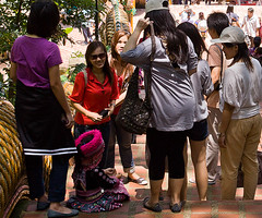 On the Stairs at Wat Phrathat Doi Suthep