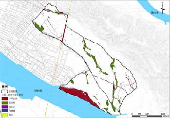 整個璞玉計畫公有地比例低，紅色區塊為國有地、綠色區塊為縣有地。圖片來源:新竹縣政府網站。