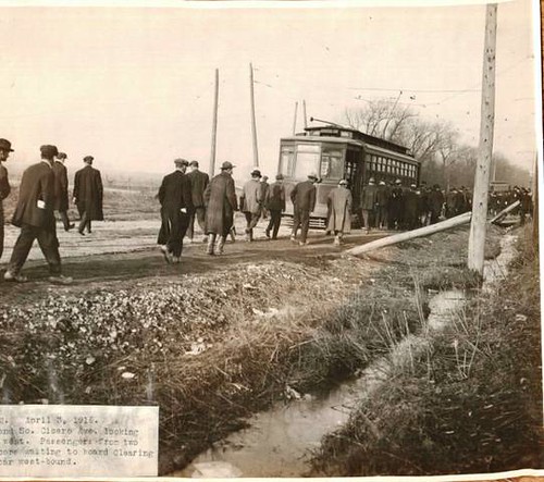 A Chicago Surface Lines Company electric  streetcar on the West 63rd Street line at South Cicero Avenue.  Chicago Illinois USA. Circa 1916. by Eddie from Chicago