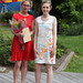 me and harriet with my winning flowers and invite to show at the Royal Festival Hall in 2 weeks 