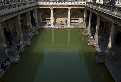 Bath - Roman Bath from above