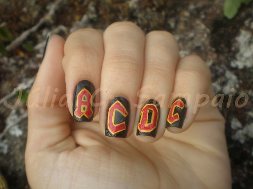 Nail Art AC/DC