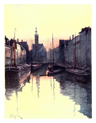 009-Brujas-Canal del espejo-Belgium 1908- Amédée Forestier