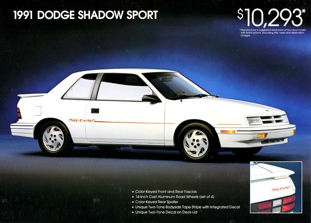 shadow sport dodge 1991 brochure
