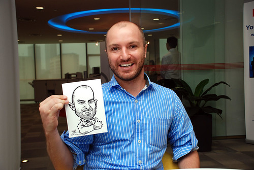 Caricature live sketching for Ricoh Roadshow - 15