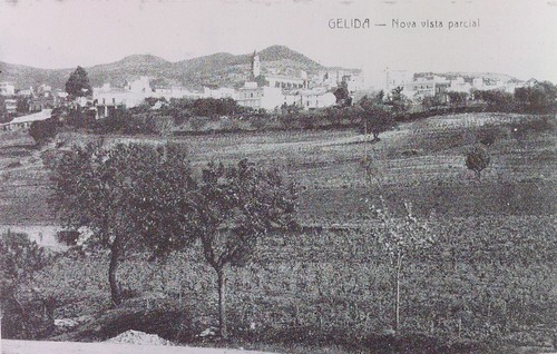 Gelida des de Can Pasqual (1909 aproximadament)