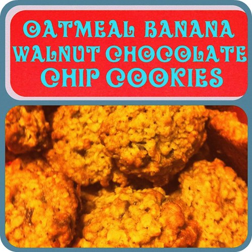 oatmeal banana walnut chocolate chip cookies