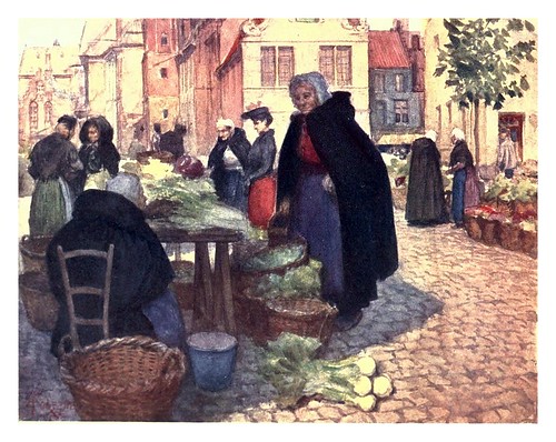 011-Mercado de verduras en Brujas-Belgium 1908- Amédée Forestier
