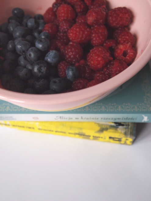 rasberries&blueberries&books