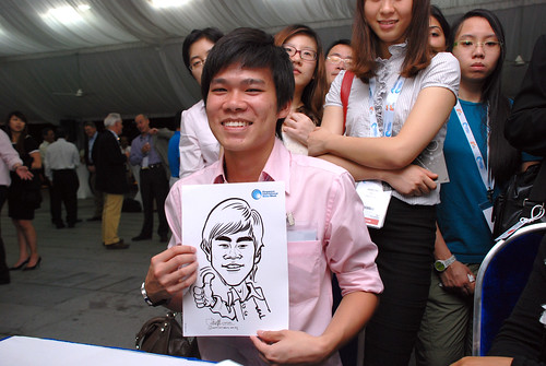 caricature live sketching for Singapore International Water Week Closing Dinner - 30