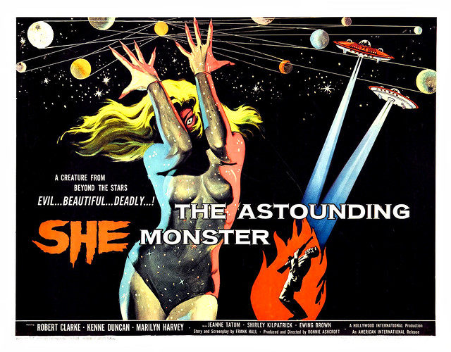 Albert Kallis - The Astounding She Monster (American International, 1958) Half Sheet