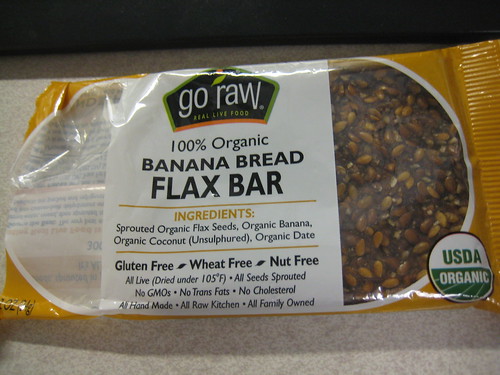 go raw Banana Bread Flax Bar