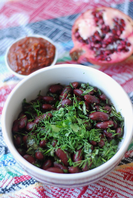 Lobio mtsvanilit ehk punased oad ürtidega/kidney beans with herbs