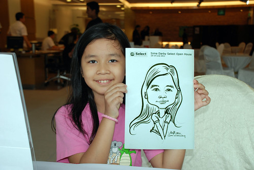 Caricature live sketching for Sime Darby Select Open House Day 1 - 2
