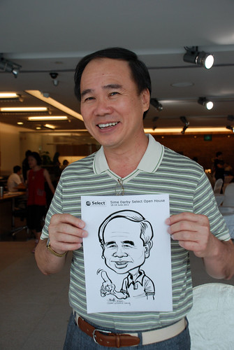 Caricature live sketching for Sime Darby Select Open House Day 1 - 11
