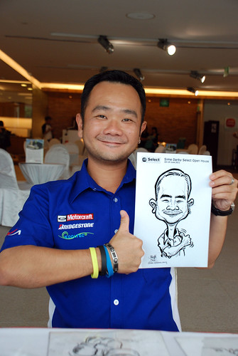 Caricature live sketching for Sime Darby Select Open House Day 2 - 3
