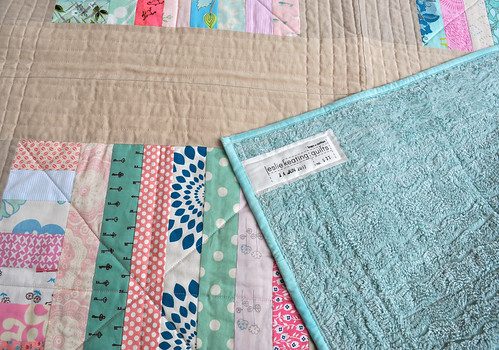 tin roof baby quilt+back