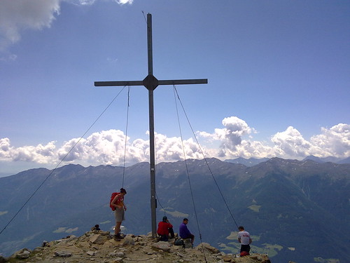 Das Gipfelkreuz auf der Vermoispitze