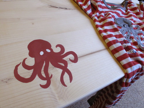 Colors painted for octopus