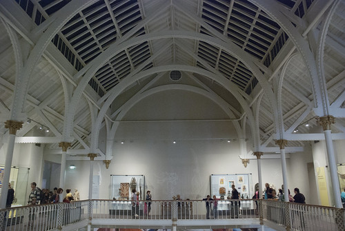 Inside museum with no external lighting three