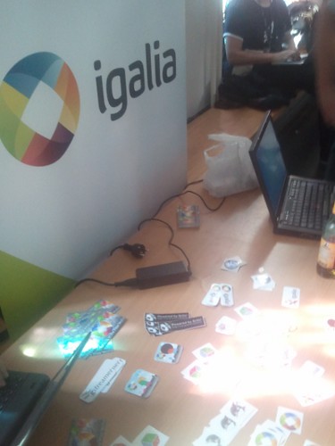 Igalia's booth at Desktop Summit 2011