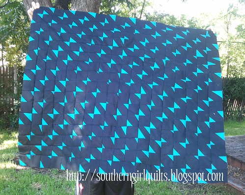 Blue Bow Quilt Top