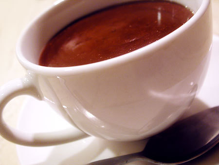 receita chocolate quente cremoso