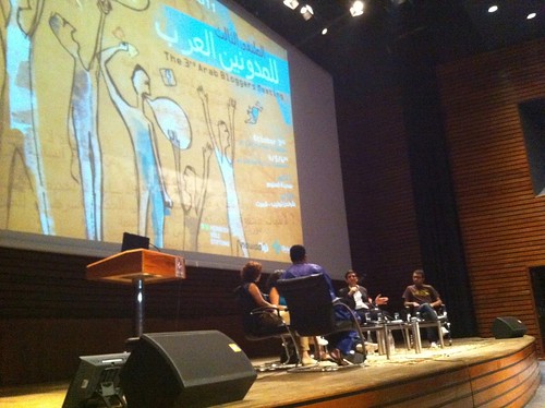 "Revolution Shall be Twitterised" panel at 3rd Arab Bloggers Mtg #AB11