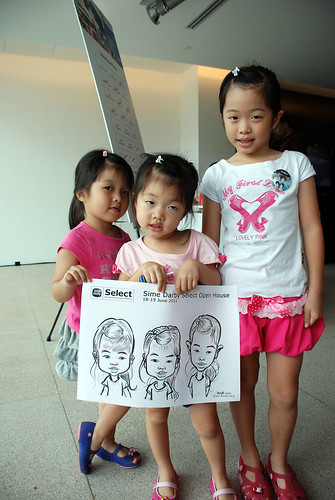 Caricature live sketching for Sime Darby Select Open House Day 2 - 21a