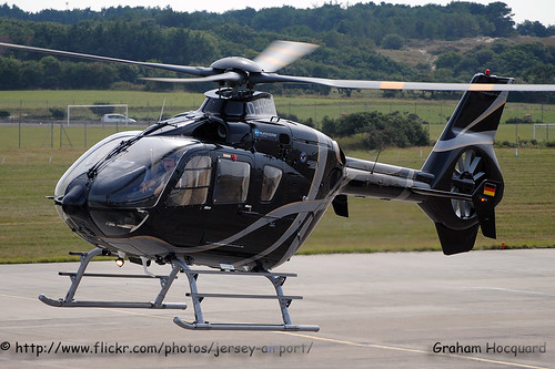 D-HRGR Eurocopter 135 by Jersey Airport Photography
