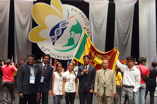 Sri Lanka Biology Olympiad Team with Silver Medal winner, Arun