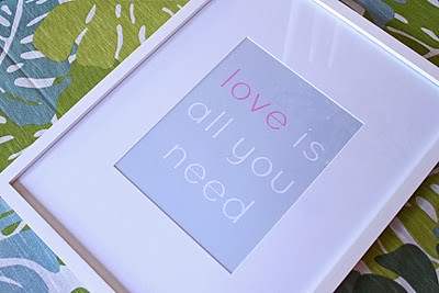 Love is all you need FREE printable