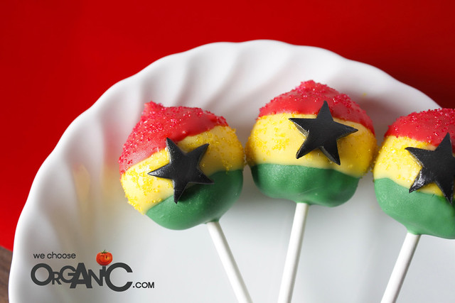 Bunte Ghana/Afrika Cake Pops - ben&jerrys - how i met your mother toppers