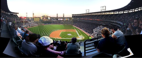 Panorama fro US Cellular Field: White Sox - Yankees -  #Yearofbaseball