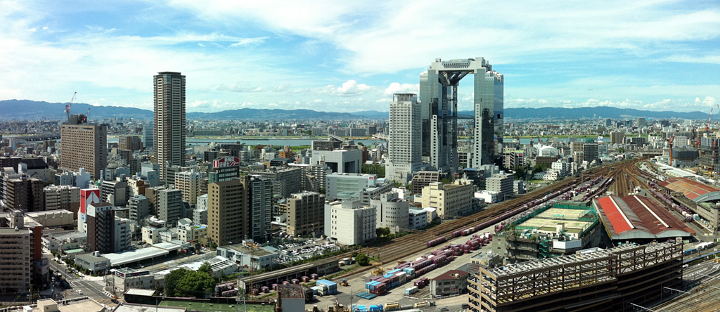 panorama view of north of Umeda, Osaka