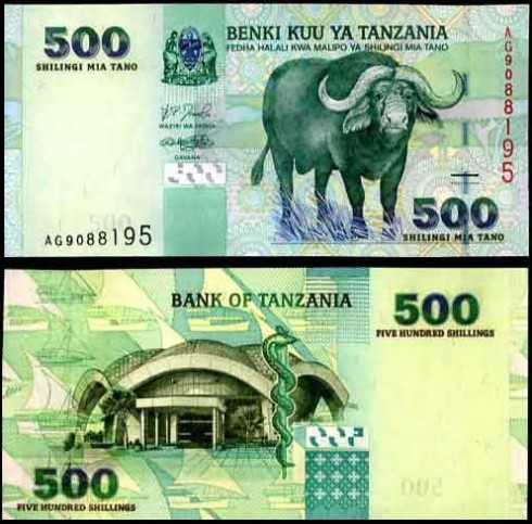 500 Šilingov Tanzánia 2003, Pick 35