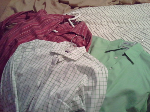 Just a few of the dress shirts I'm getting rid of..