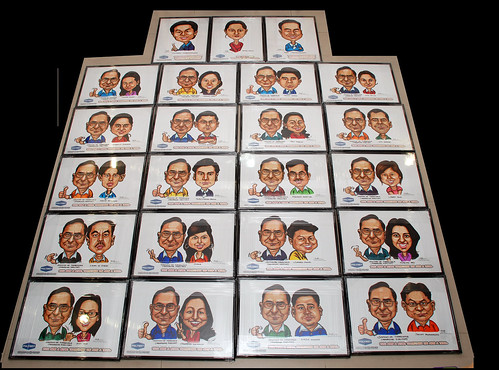 caricatures for Polymet with frames