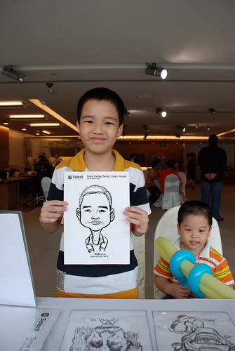 Caricature live sketching for Sime Darby Select Open House Day 1 - 14