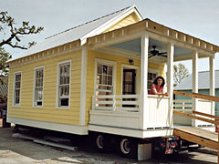 Katrina Cottage on wheels (via Affordable Housing Institute)