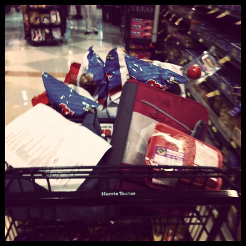 Wednesday: full grocery cart