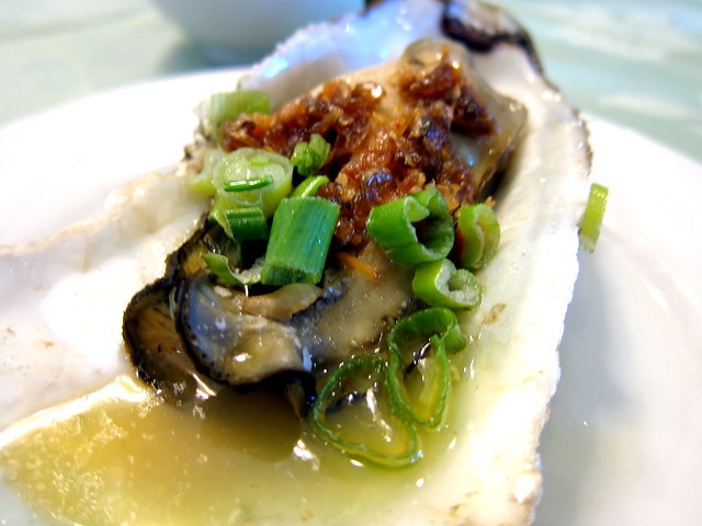 Steamed Oyster with XO Sauce